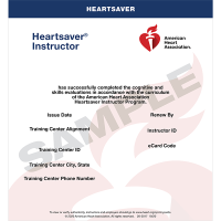Heartsaver Instructor eCard