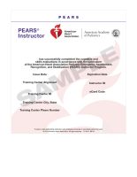 PEARS Instructor eCard